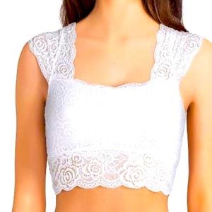 Free People Ivory Lace Chase Me